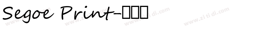 Segoe Print字体转换